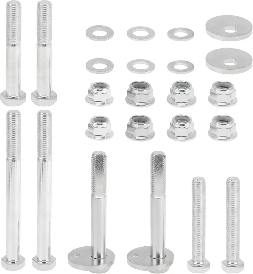 ACROPIX Front Control Arms Cam Bolts for Dodge for Ram 1500 4x4 2002-2008 for Ram 2500 3500 2003-2009 8.8 Grade Front Camber Adjustment Bolt Hardware Kit Eccentric Cam Washer