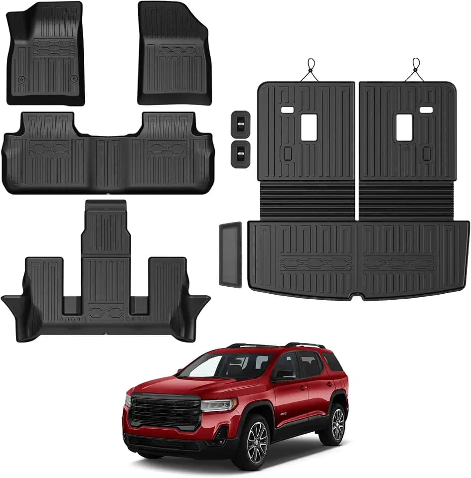 Floor Mats for 2017-2023 GMC Acadia 6-Seater Accessories