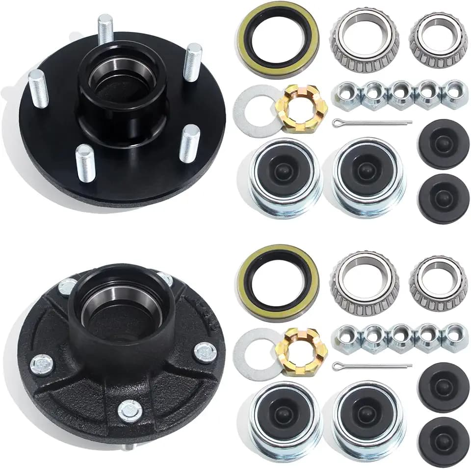 5x5'' Trailer Hub Kits for 3500lb 1-1/16'' to 1-3/8'' Tapered Axle