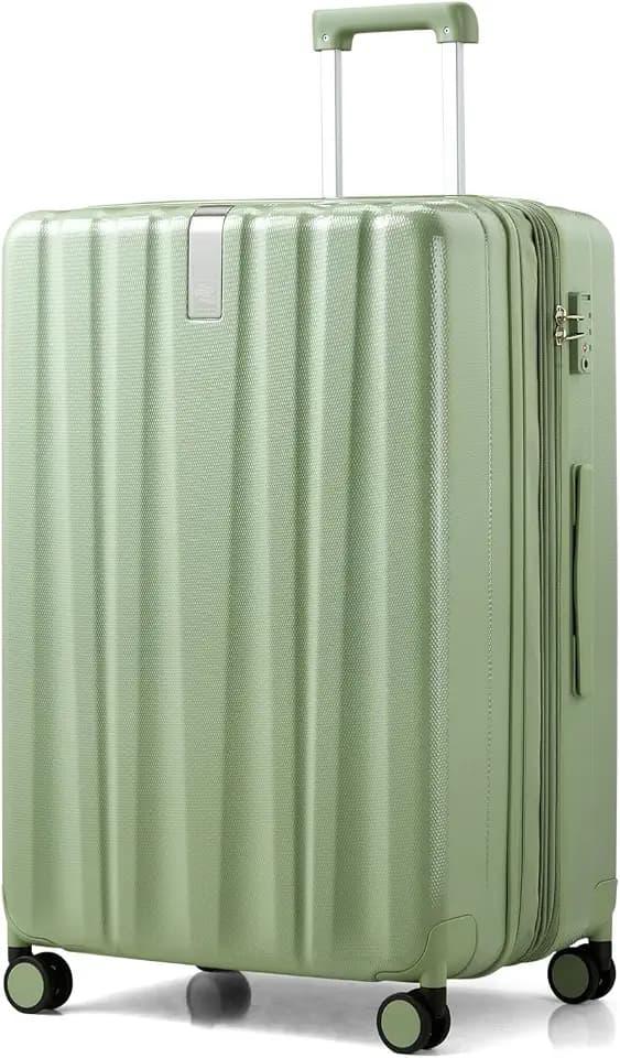 Hanke 29 Inch Expandable Large Checked Luggage with 8 Spinner Wheels