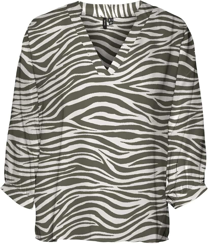 VERO Moda Damen Vmseba 3/4 Top Ga Btq Top