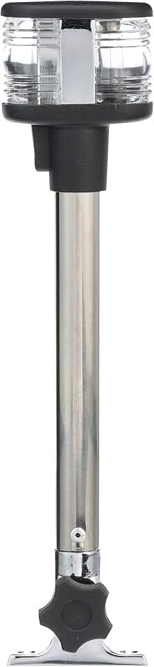 SEACHOICE Fold-Down Masthead and All-Round White Light, 3-Mile Visibility for Sail or Powerboats Under 66 Feet