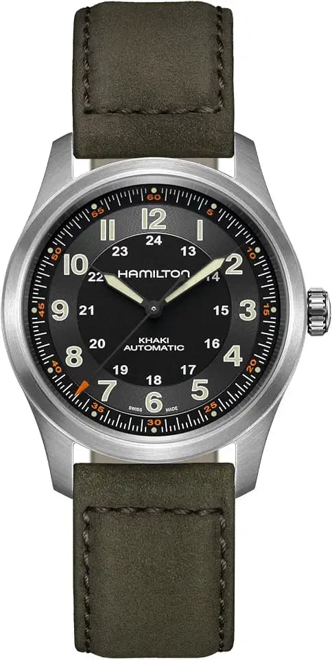 Hamilton Khaki Field Titanium Automatic Men's Watch, 38mm Titanium Case