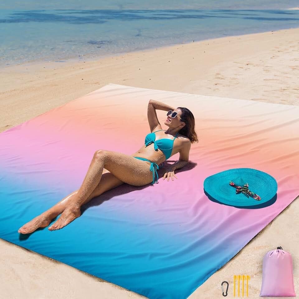 AISPARKY Beach Blanket Waterproof Sandproof,Extra Large,Picnic Blankets