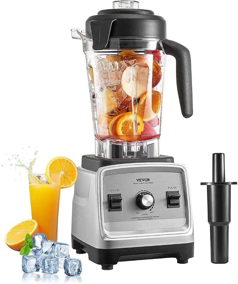 VEVOR Standmixer Smoothie Maker Blender 1600 W 2,5 L professioneller Mixer mit leistungsstarkem Motor, multifunktionaler Mixer zur Lebensmittelverarbeitung für Smoothies/Milchshakes/Säfte