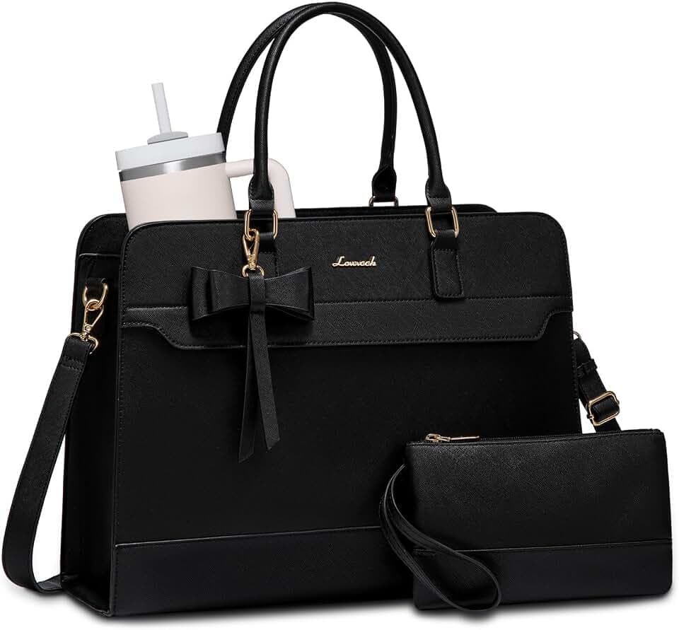 LOVEVOOK Handtasche Damen Groß, 15,6 Zoll Laptoptasche Arbeitstasche