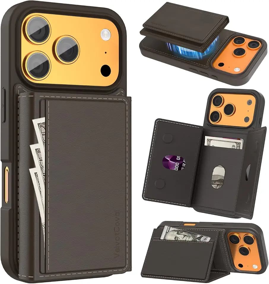Magsafe for iPhone 17 Pro Max / 18 Pro Max Case with Wallet and Card Holder