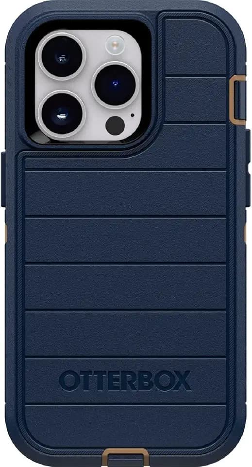 OtterBox Defender Series Screenless Edition Case for iPhone 14 Pro (Only) - Case Only - Microbial Defense Protection - Non-Retail Packaging - Blue Suede Shoes