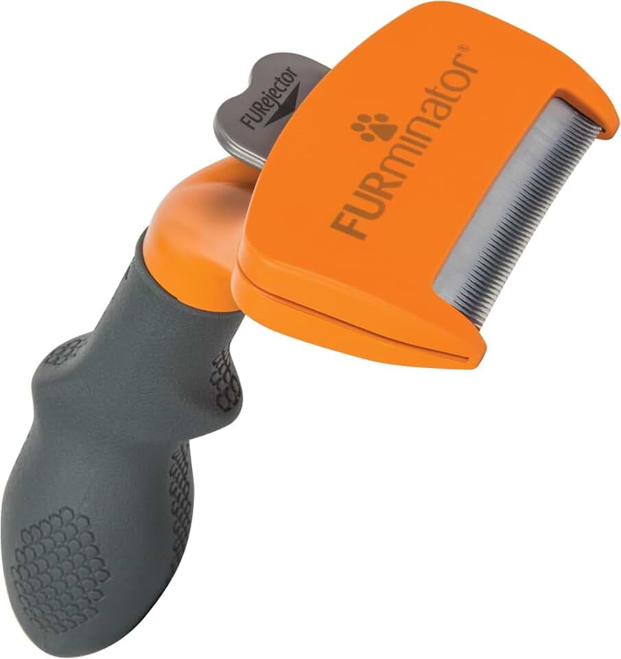 FURminator deShedding-Tool Hund Größe M Langhaar - Hundebürste für mittelgroße Hunde zur Entfernung der Unterwolle - Verbessertes Design
