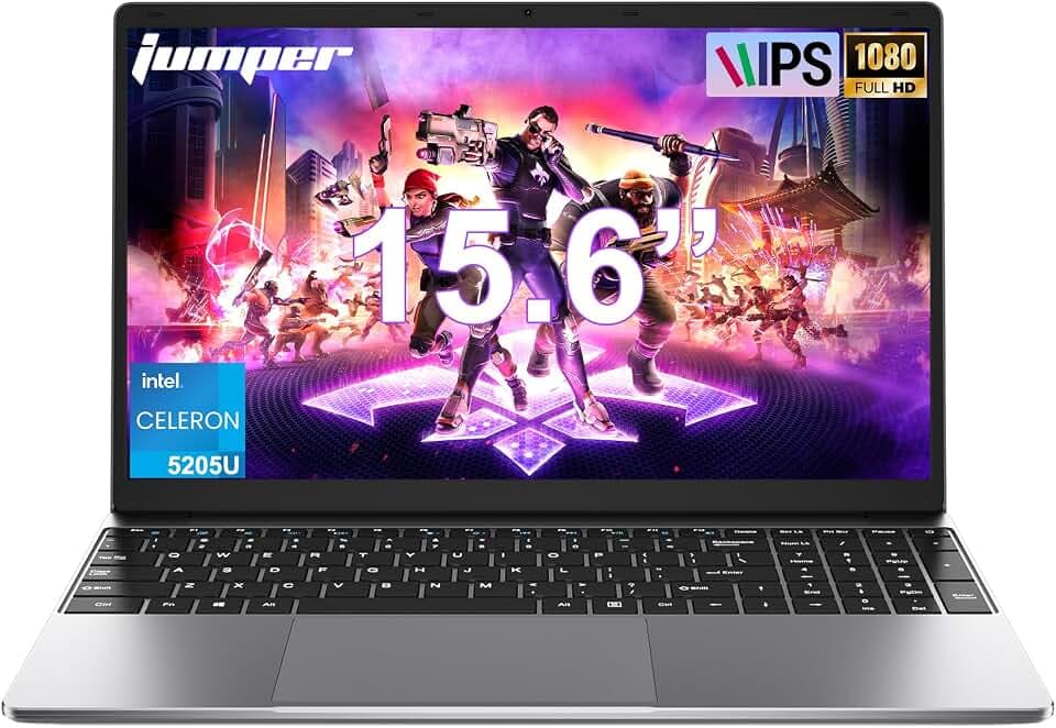15.6 Inch Windows 11 Laptop, 5205U Processor, 4GB RAM 128GB Storage Expandable to 1TB, FHD Display with Numpad, Office 365 Pre-Installed, Wi-Fi 5 Bluetooth 4.2, Type-C for Student & Business