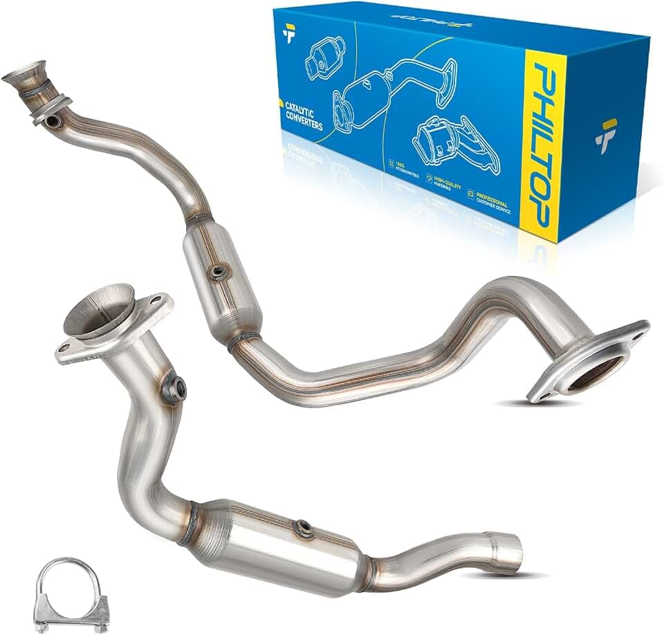 PHILTOP Catalytic Converter Kit Compatible with Ford 2011-2022 F-250 Super Duty 6.2L, 2011-2022 F-350 Super Duty 6.2L OE 50370, 645158, 73004 (EPA Compliant)