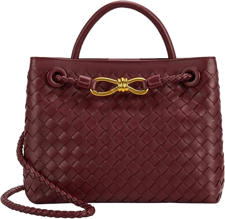 Woven Tote Bag for Women Leather Shoulder Handbag Designer Top Handle Purses