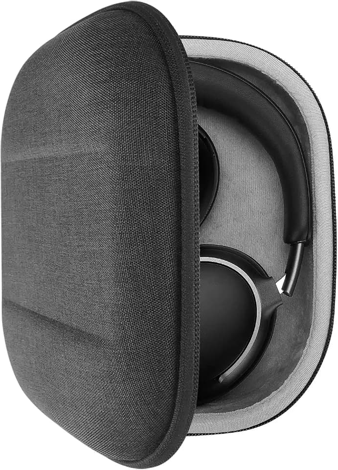 Geekria Shield Headphones Case Compatible with Bose QC Ultra II, QC 45/35 II Gaming, Replacement Hard Shell Travel Carrying Bag with Cable Storage (Dark Grey)