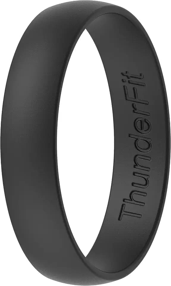ThunderFit Unisex Silicone Wedding Rings, Rubber Engagement Bands