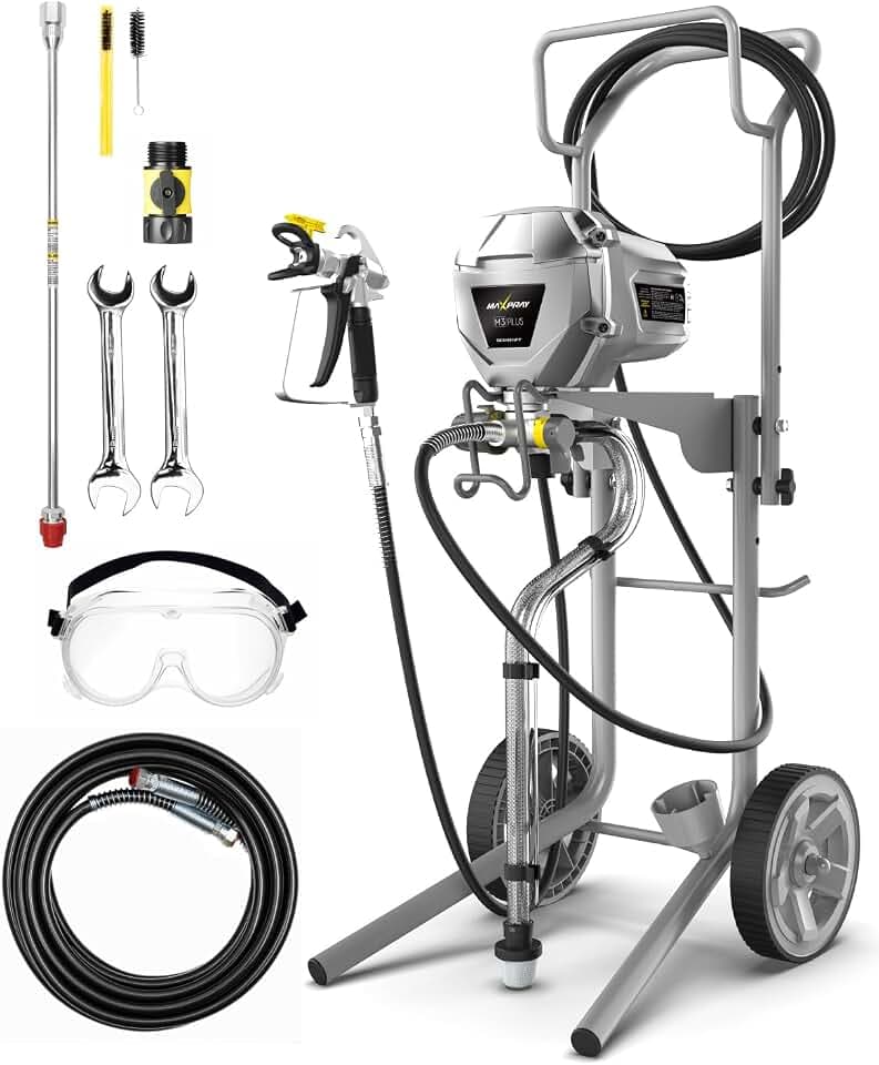 InoKraft MaXpray M3 Cart Airless Paint Sprayer, 3300 PSI 0.33 GPM