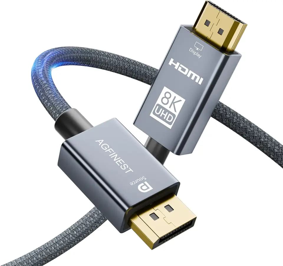 4K@240Hz DisplayPort to HDMI Cable Unidirectional Active DP1.4 to HDMI 2.1