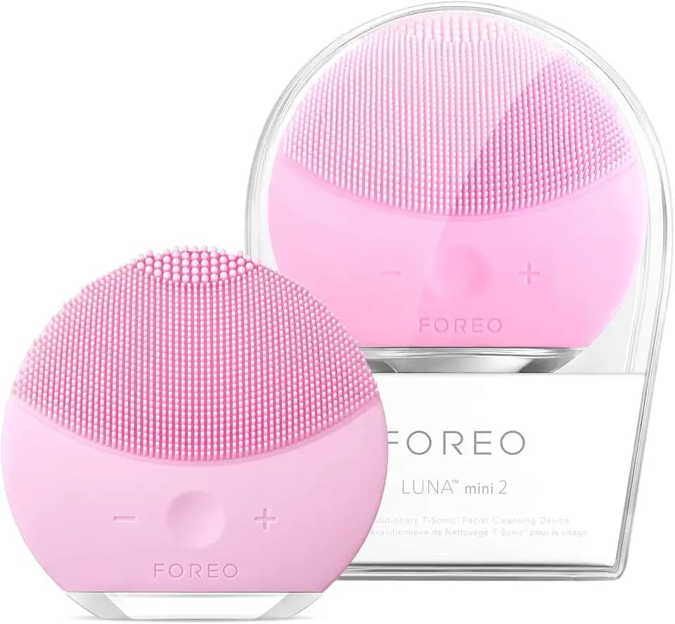 FOREO LUNA mini 2 Gesichtsreinigungsbürste | Travel | Elektrisches Gesichtsmassagegerät | Alle Hauttypen Ultrahygienische Skincare | Einfache Gesichtsreinigung | Elektrischer Silikon-Gesichtsreiniger