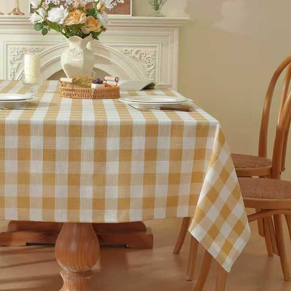 Gingham Tablecloths Rectangular Washable Picnic Table Cover 55”x 86”