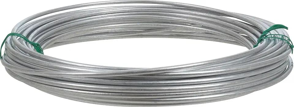 OOK Solid Steel Utility Wire, 9 Gauge x 50ft, 1 Coil, Silver
