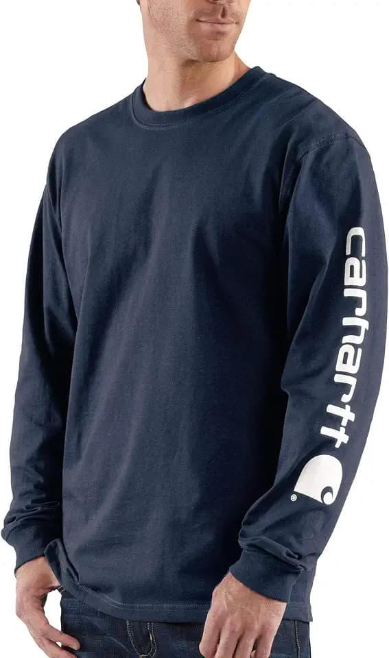 Carhartt Men's Dearborn Loose Long-Sleeve Logo T-Shirt Closeout