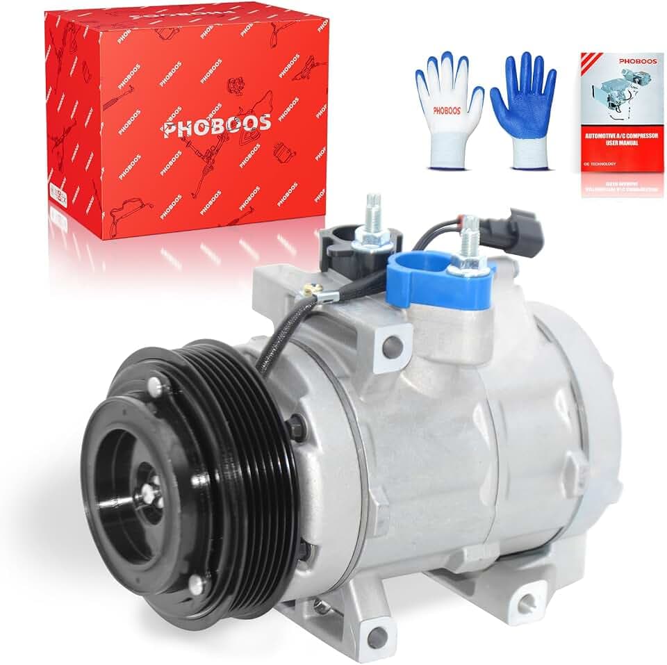 PHOBOOS A/C Compressor with Clutch Compatible with Ford & Mercury