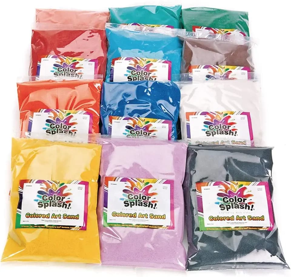 S&S Worldwide Color Splash Colored Art Sand Assortment, Sensory Play