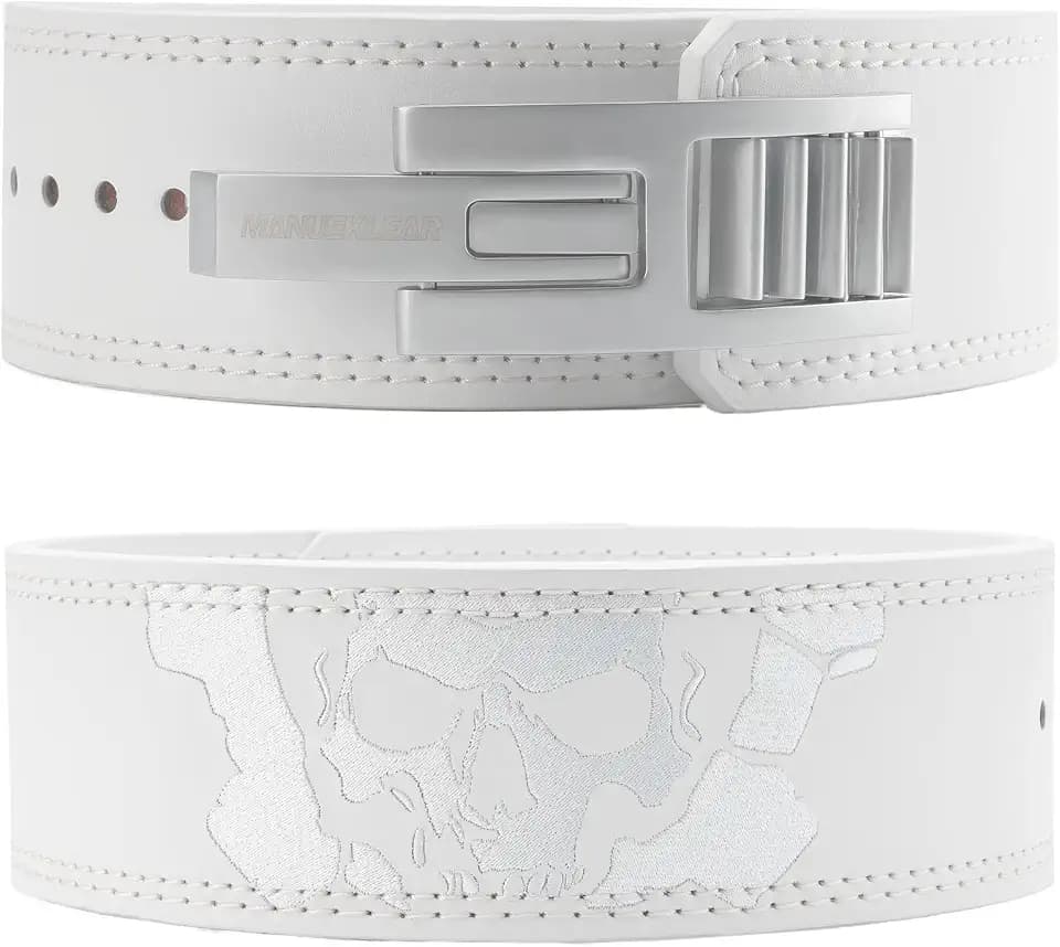 MANUEKLEAR 4-Inche Lever Belt Weightlifting with Heavy Duty Buckle