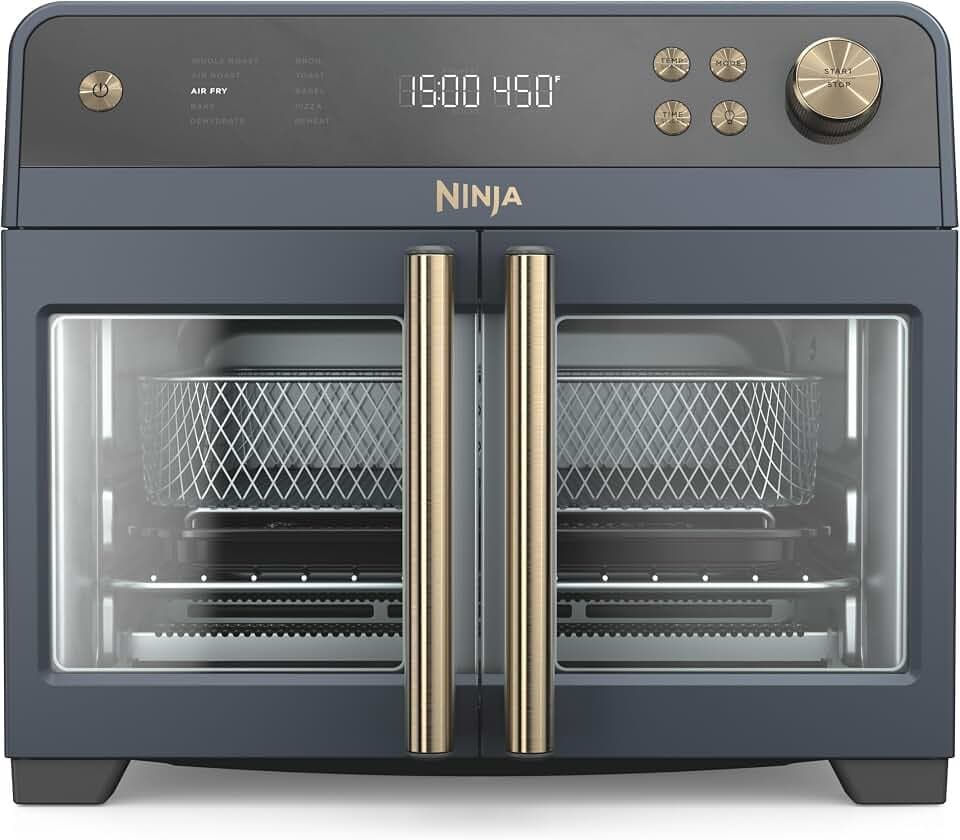 Ninja French Door Premier Air Fry Oven, 10-in-1, Cyberspace, FO101BL