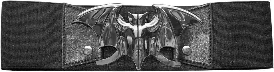 kreepsville 666 Elastic Waist Belt Bat Elastic Split Buckle Fastening