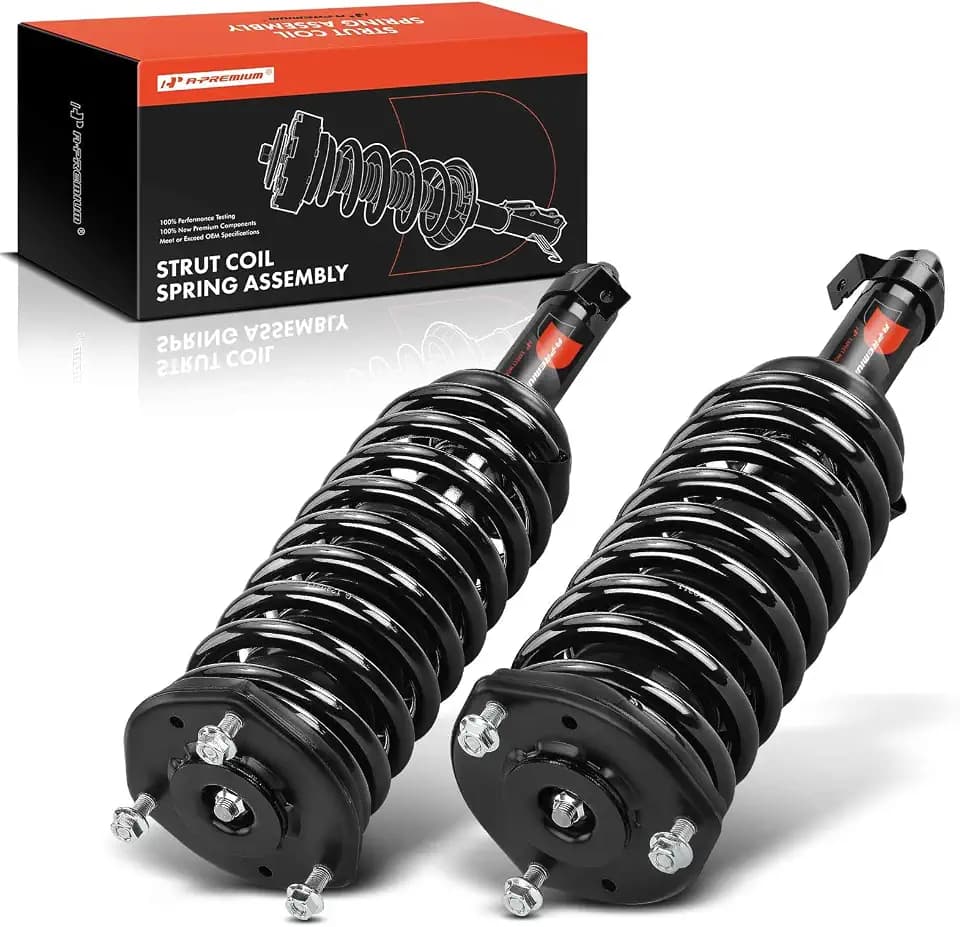 A-Premium Front Complete Strut Assemblies with Coil Springs, Set of 2