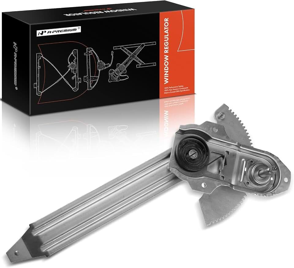 A-Premium Manual Window Regulator Front Passenger Side Compatible with Ford