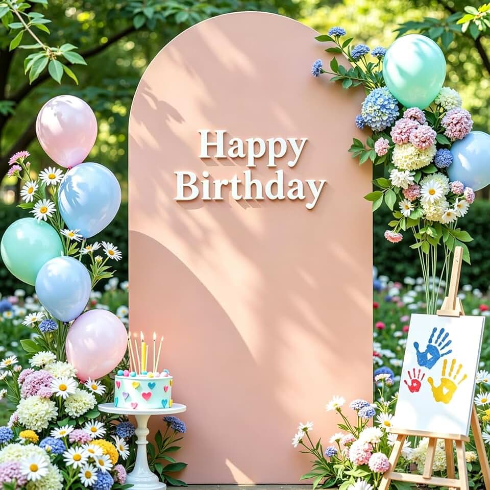 6.6ft Nude Arch Cover Spandex Wedding Arch Backdrop Cover for Birthday Party Bridal Shower Balloon Arch Stand Cover for Baby Shower Banquet Photo Arch Covers Stretchy Backdrop Background Decorations