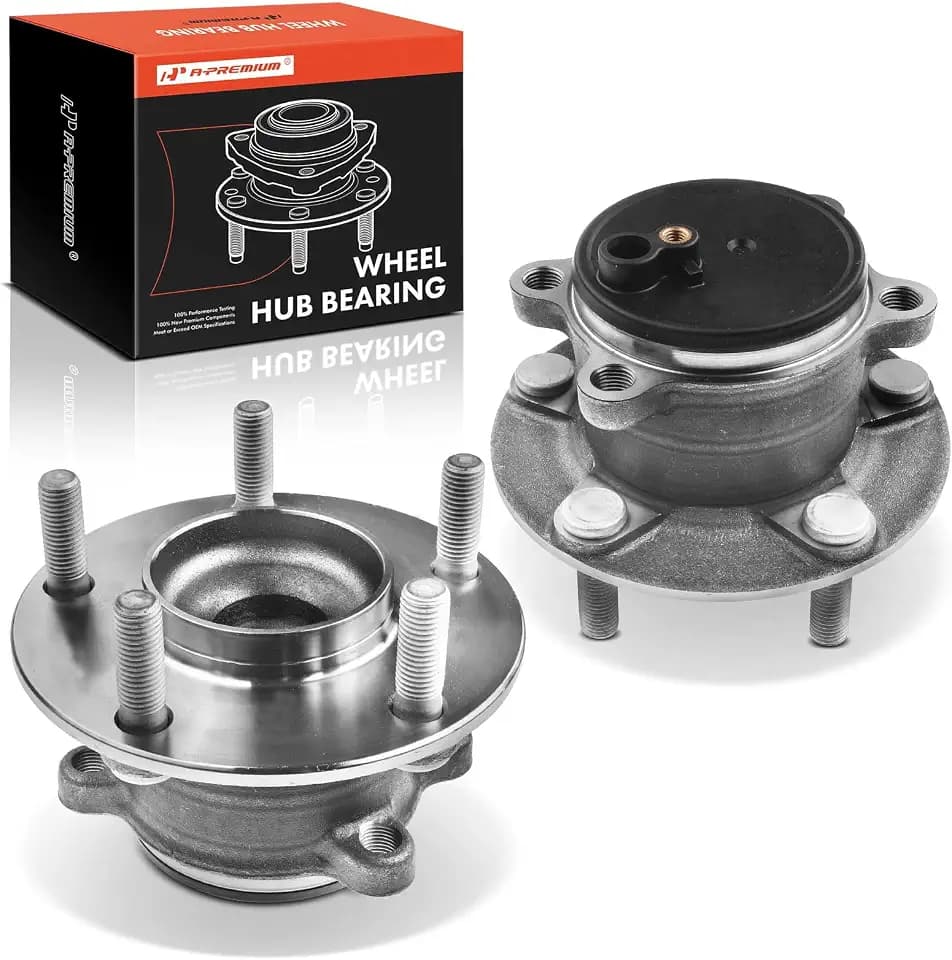 A-Premium 2 x Rear Wheel Bearing and Hub Assembly with 5-Lug