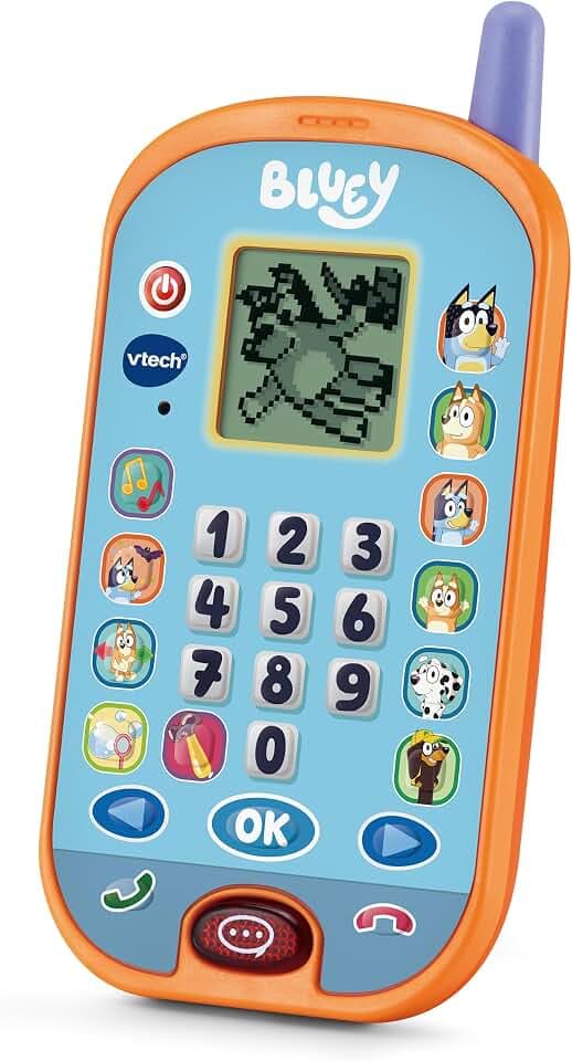 VTech Bluey Lernhandy mit Originalstimmen – Lernspiele für Kinder 3-6