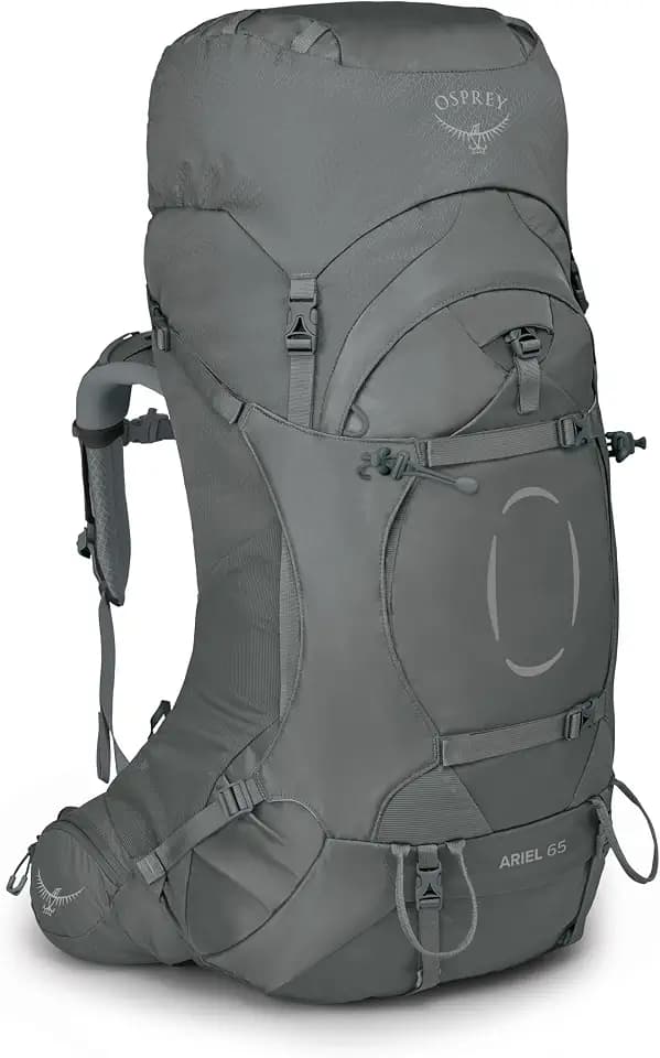 Osprey Ariel 65L Women's Backpacking Backpack, Gray WM-L