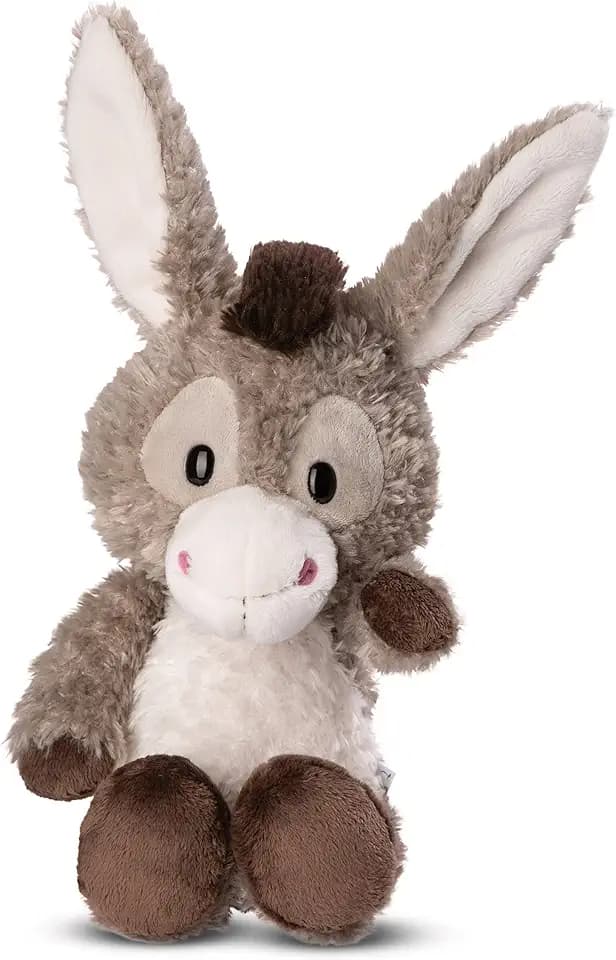 Kuscheltier Esel Donkeylee 33cm grau schlenkernd - Stofftier aus weichem Plüsch, niedliches Plüschtier zum Kuscheln und Spielen, für Kinder & Erwachsene, tolle Geschenkidee