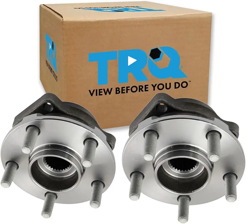 TRQ Front Wheel Bearing & Hub Assembly Set