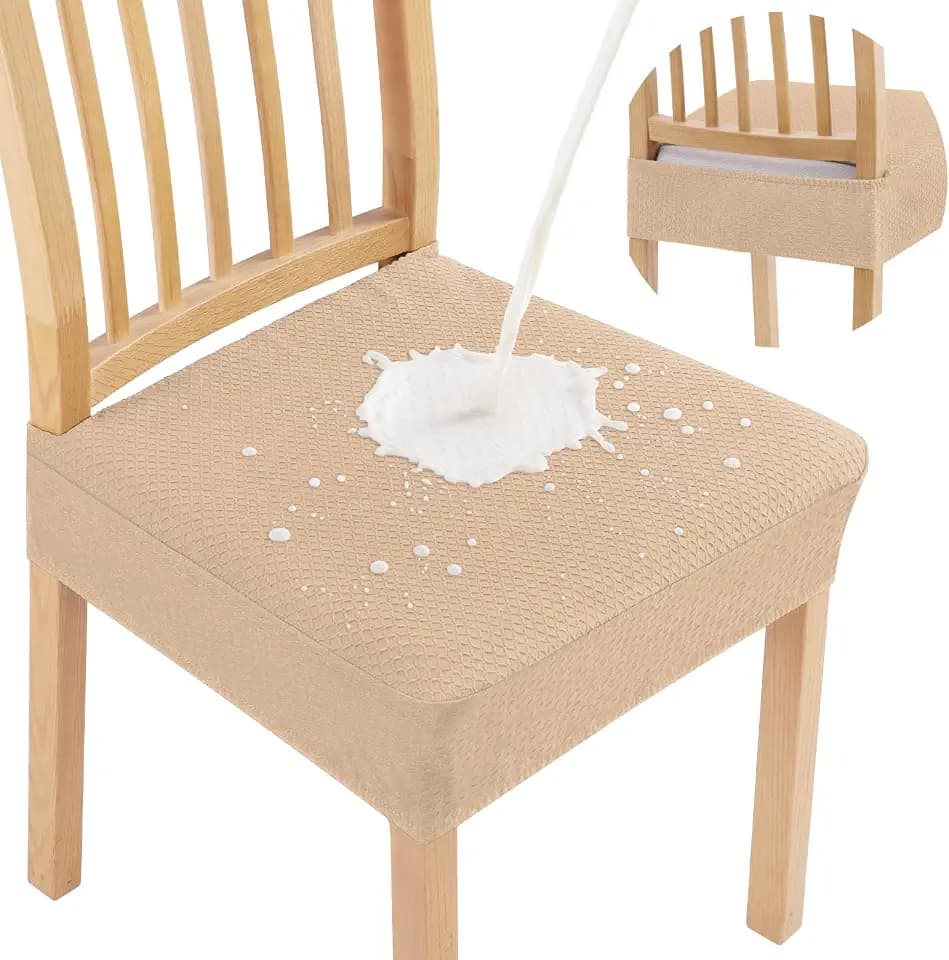 Smiry Waterproof Seat Covers for Dining Room Chairs, Set of 2