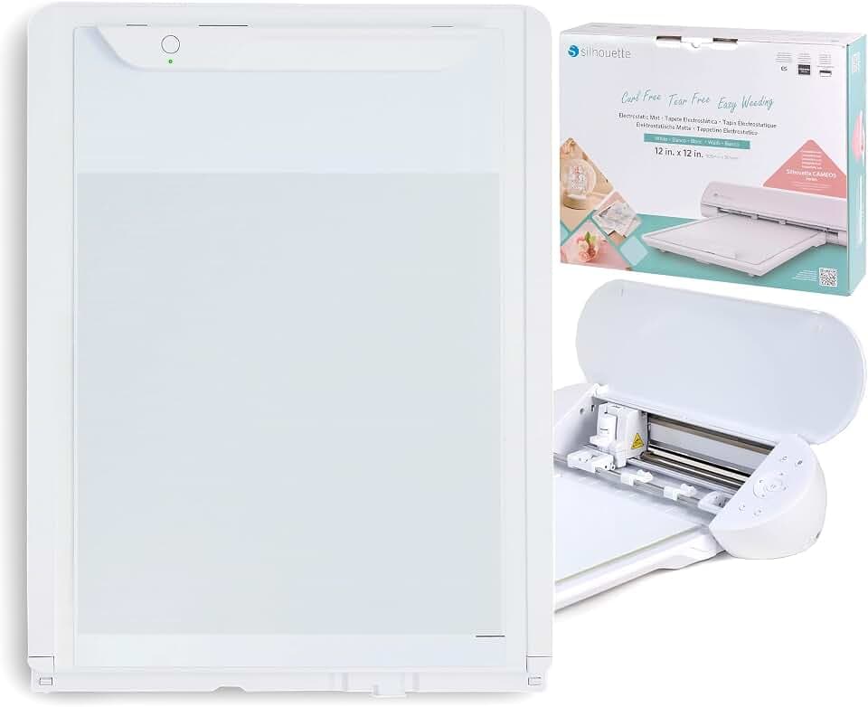 Silhouette Electrostatic Mat for Cameo 5 / Plus, 12” x 12” - White