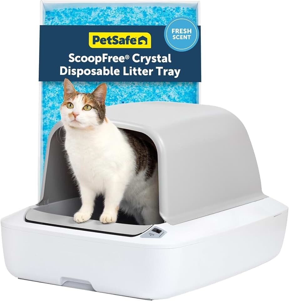 PetSafe ScoopFree Crystal Pro Self-Cleaning Litter Box