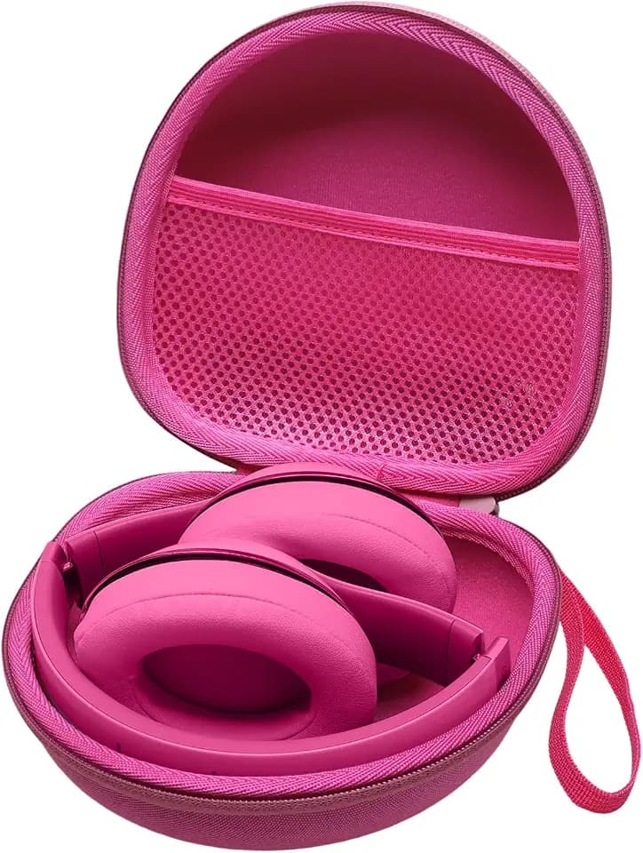 Headphone Case for Beats/Jlab/TOZO/BERIBES/Picun Etc Headphones, Rose