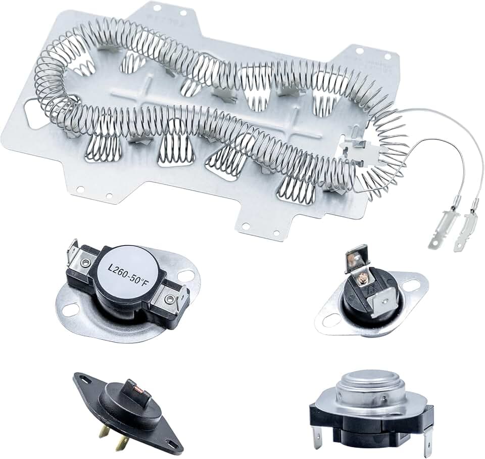 DC47-00019A Dryer Heating Element for Samsung Dryer - Replacement Part Compatible with DV45H7000EW/A2 DVE50R5200W/A3 DV40J3000EW/A2 DV42H5000EW/A3 DVE50M7450W/A3 DV42H5200EW/A3