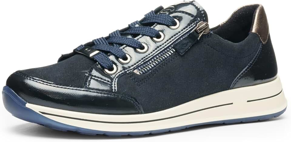ARA Damen Sneaker Osaka Graphit, schwarz
