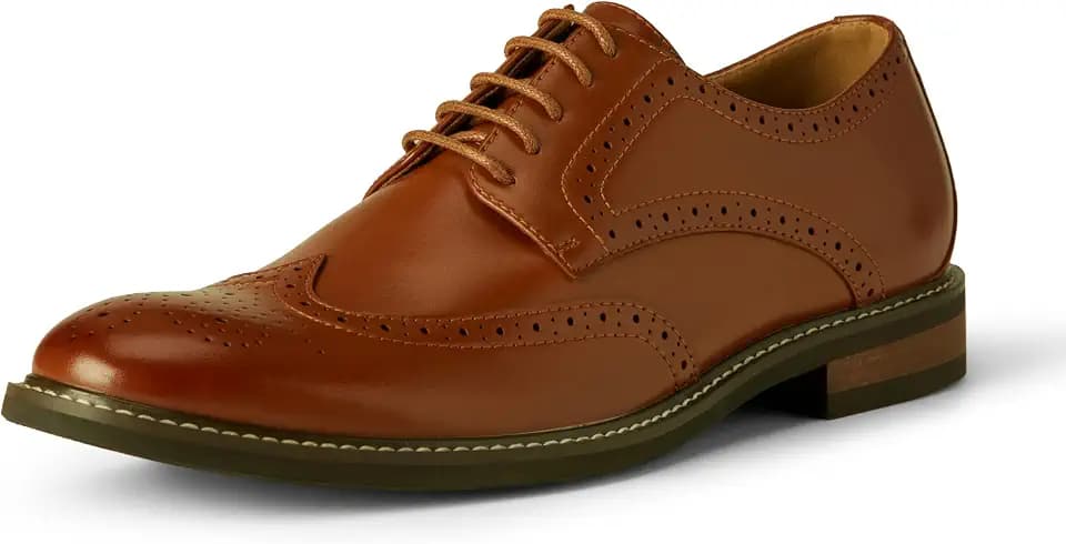 Amazon Essentials Men's Wingtip Derby Dress Shoes