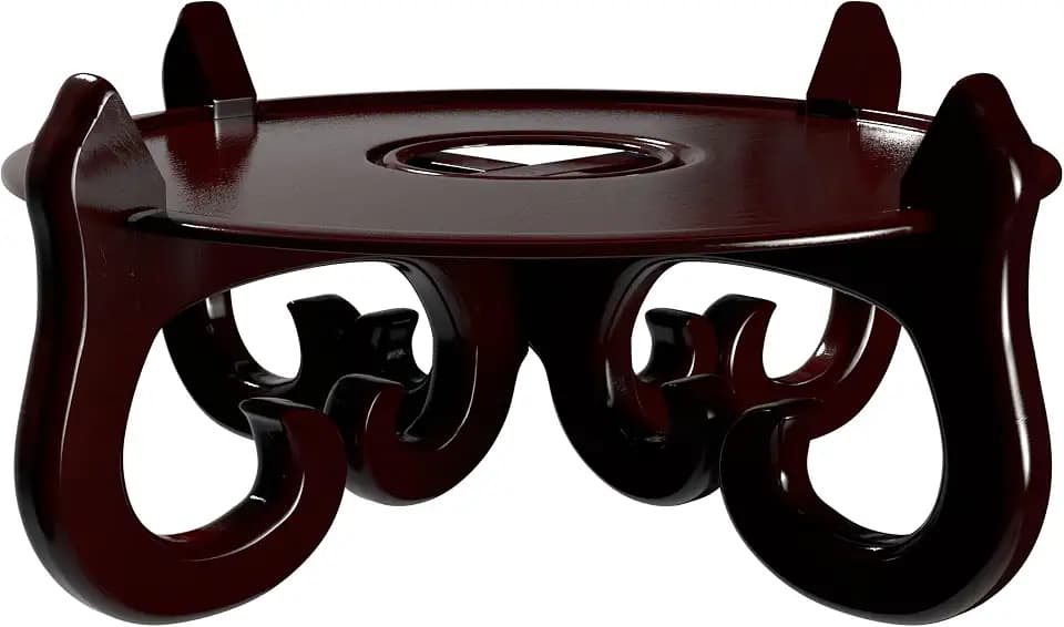Red Lantern Cross Fishbowl Stand - Size 13.5 in. Base Diameter