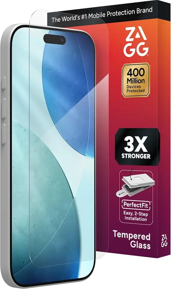 ZAGG Glass+ Screen Protector for iPhone 17