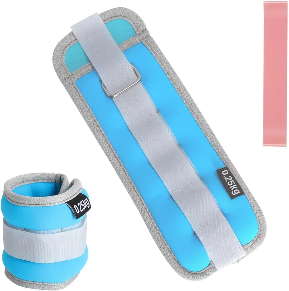 1 Paar Gewichtsmanschetten Fuß mit Widerstandsband, 0,25/0,5kg KnöChelgewichte Gewichte für Beine und Arme FußGewichte Armgewichte für Fitness Laufen Gymnastik Yoga Tanzen