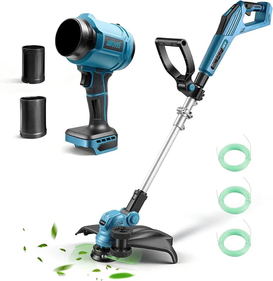 Electric String Trimmer & Leaf Blower Combo for Makita 18V Battery