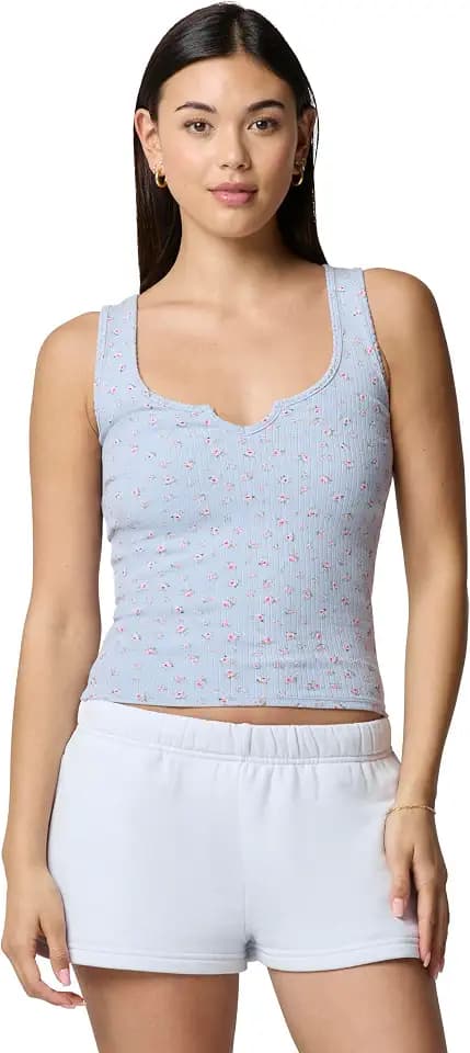 Florence by Mills Women's Daze Off Split Neck Tank