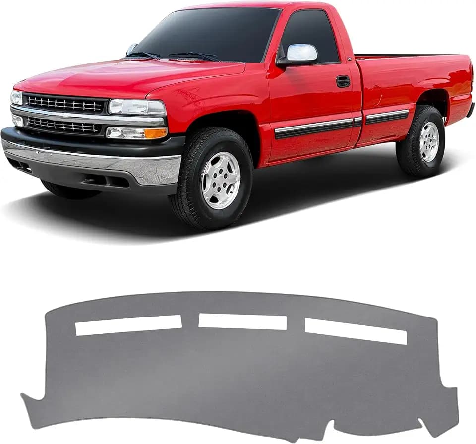 KUST Gray Dash Cover for 1999-2006 Chevy Chevrolet Silverado/GMC Sierra